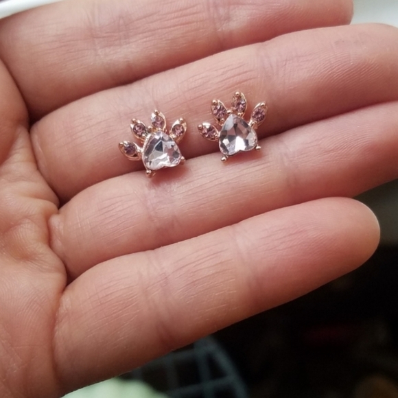 18k Rose Gold Pink Quartz Earrings - Picture 7 of 7